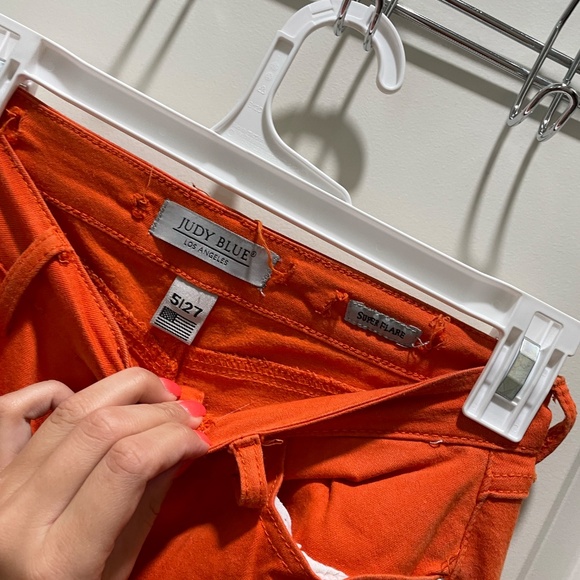 Super Flare Bright Orange Pants - Picture 2 of 4